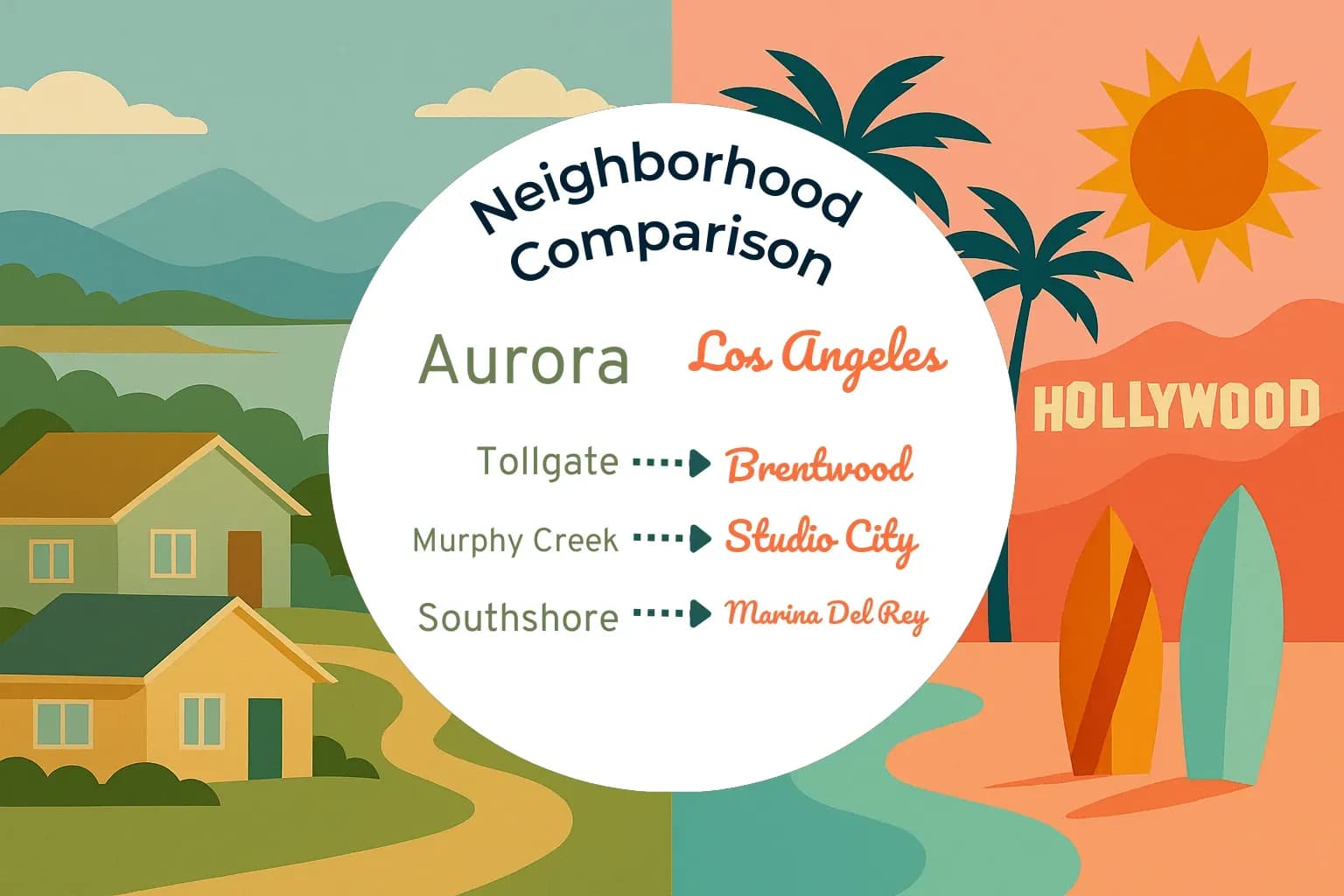 Aurora vs Los Angeles Neighborhood Comparison