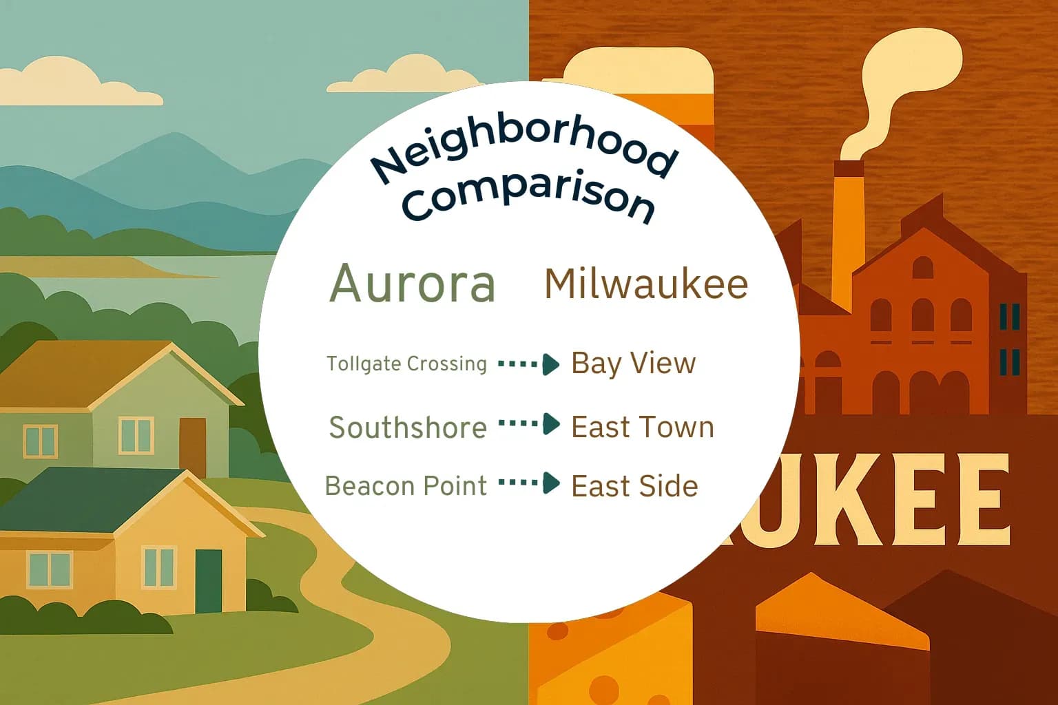 Aurora vs Milwaukee Neighborhood Comparison