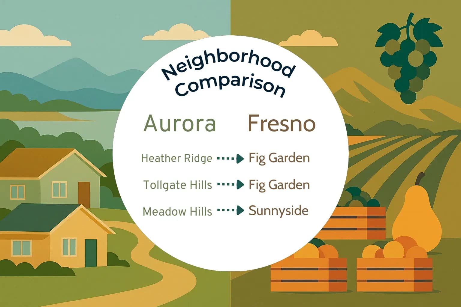 Aurora vs Fresno Neighborhood Comparison