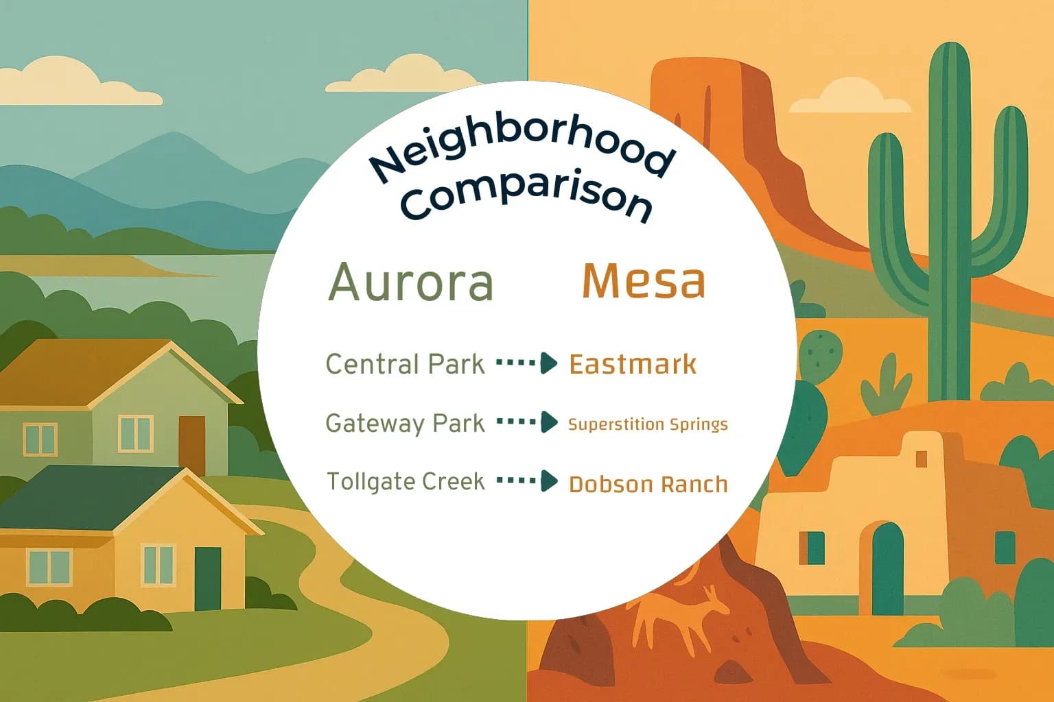 Aurora vs Mesa Neighborhood Comparison