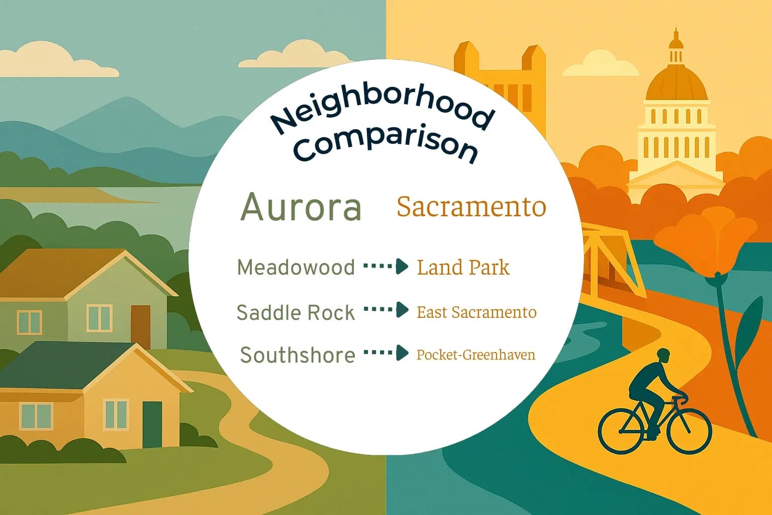 Aurora vs Sacramento Neighborhood Comparison