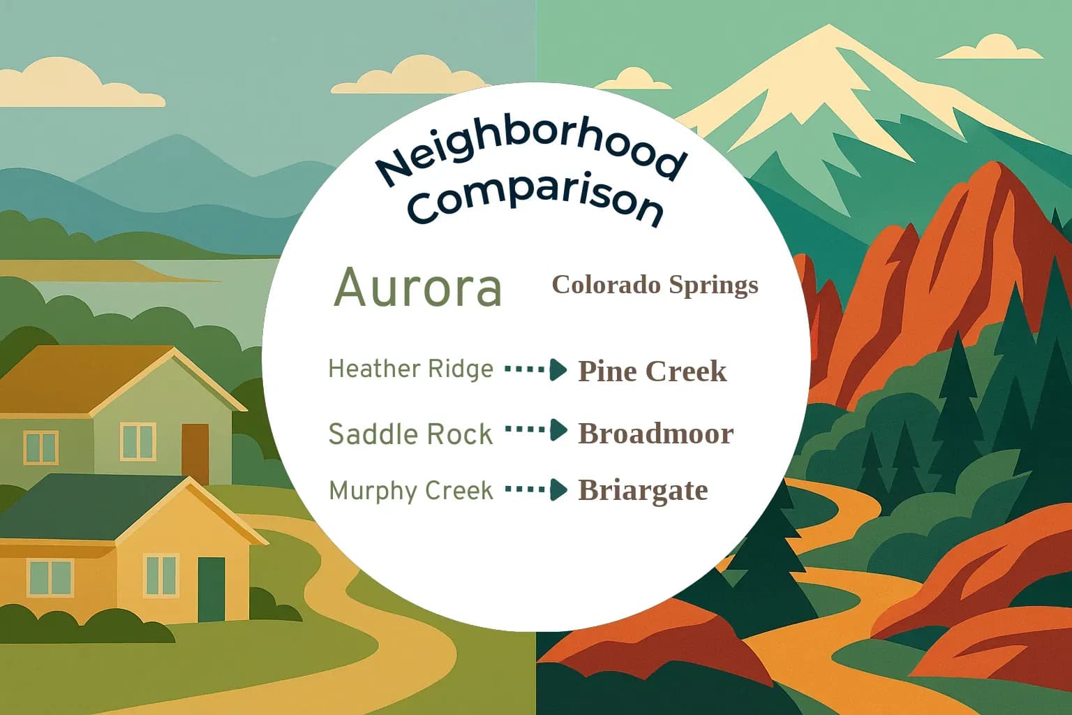 Aurora vs Colorado Springs Neighborhood Comparison