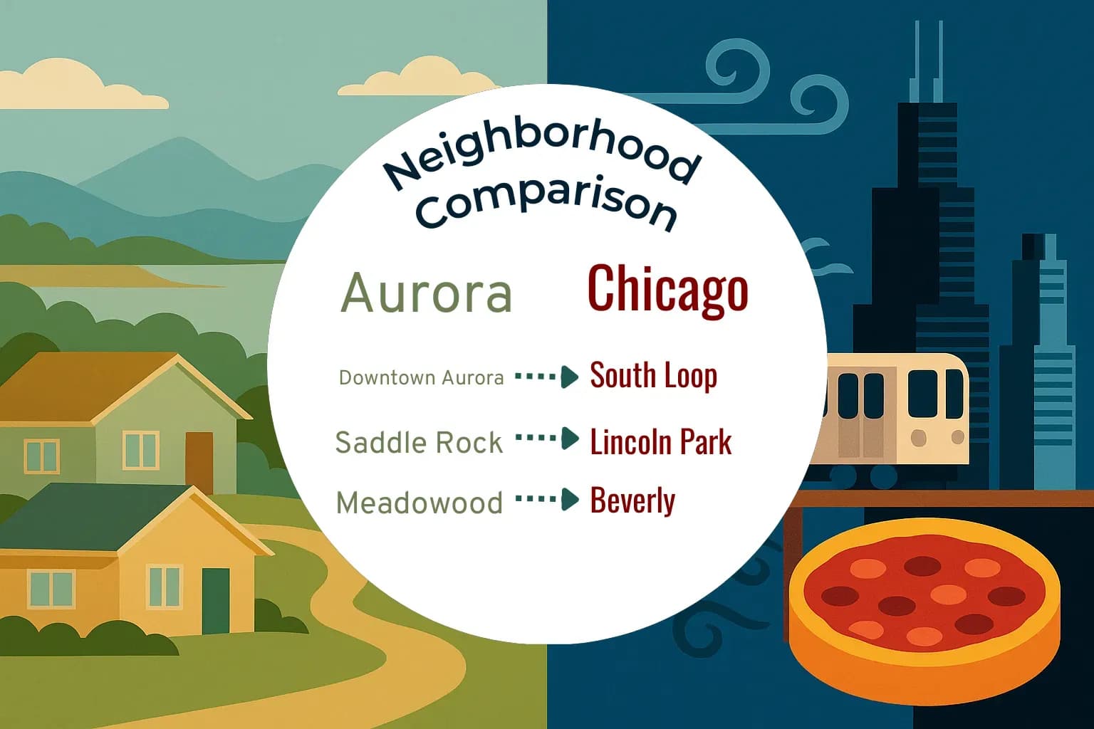 Aurora vs Chicago Neighborhood Comparison