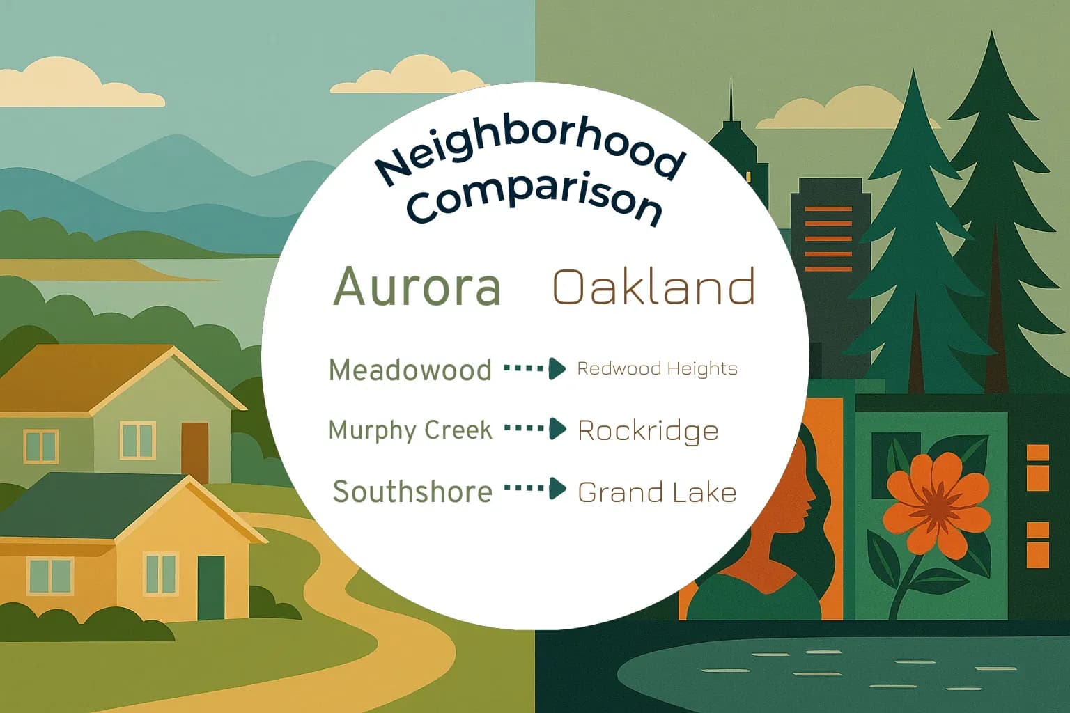 Aurora vs Oakland Neighborhood Comparison