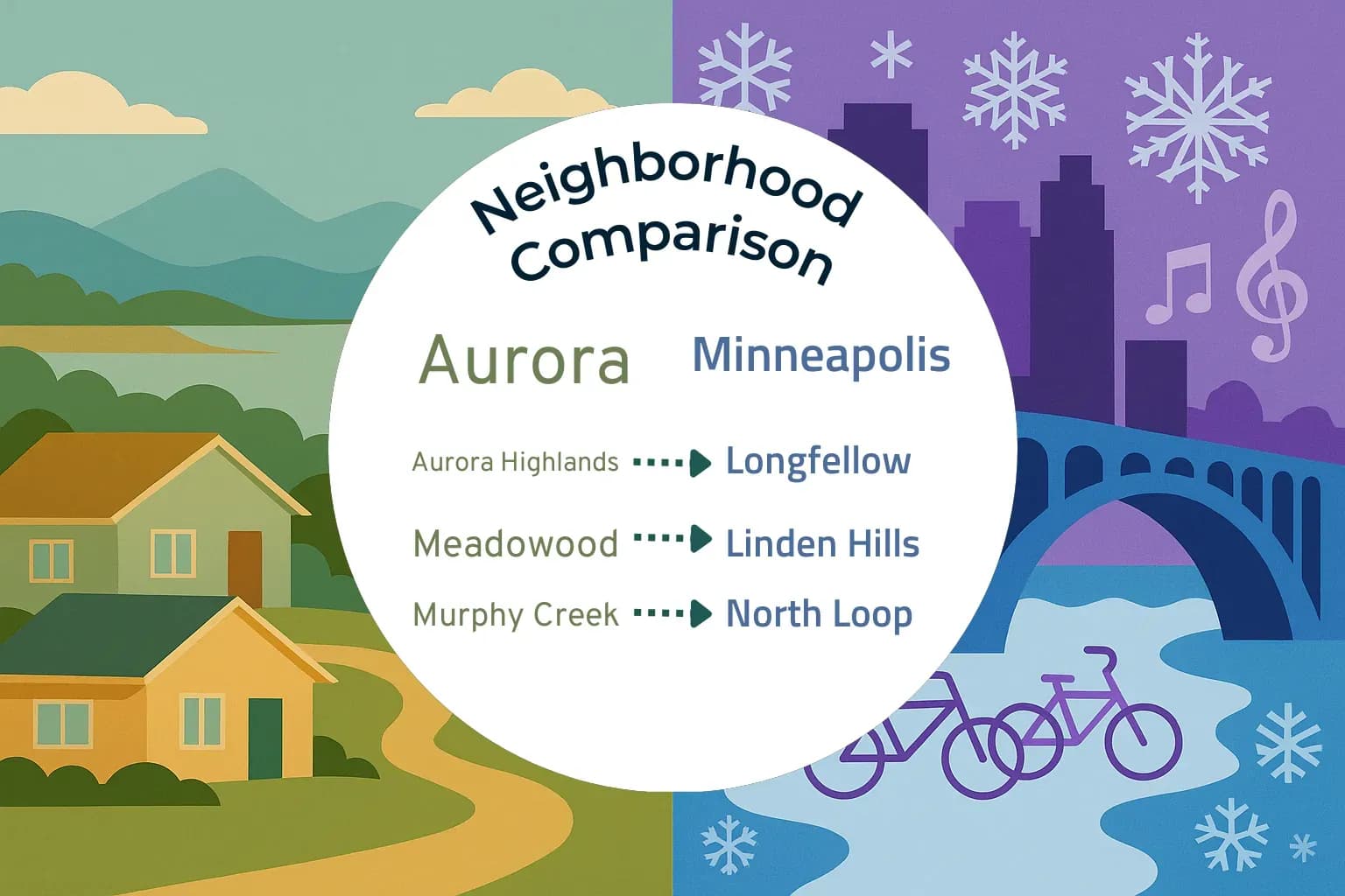 Aurora vs Minneapolis Neighborhood Comparison