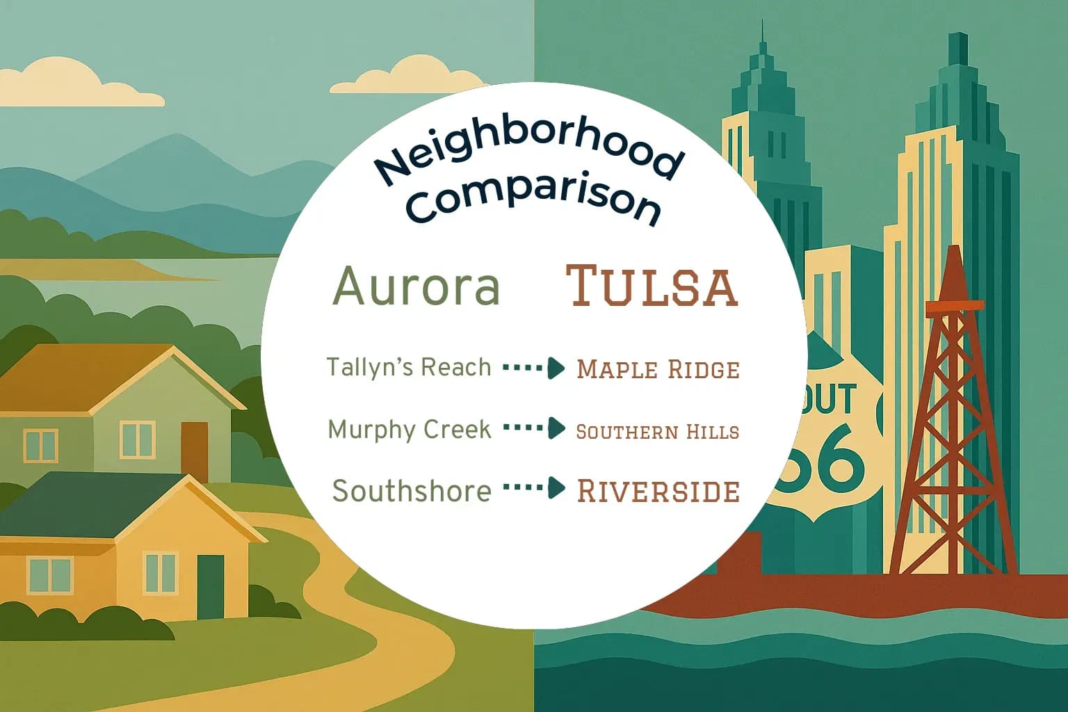 Aurora vs Tulsa Neighborhood Comparison