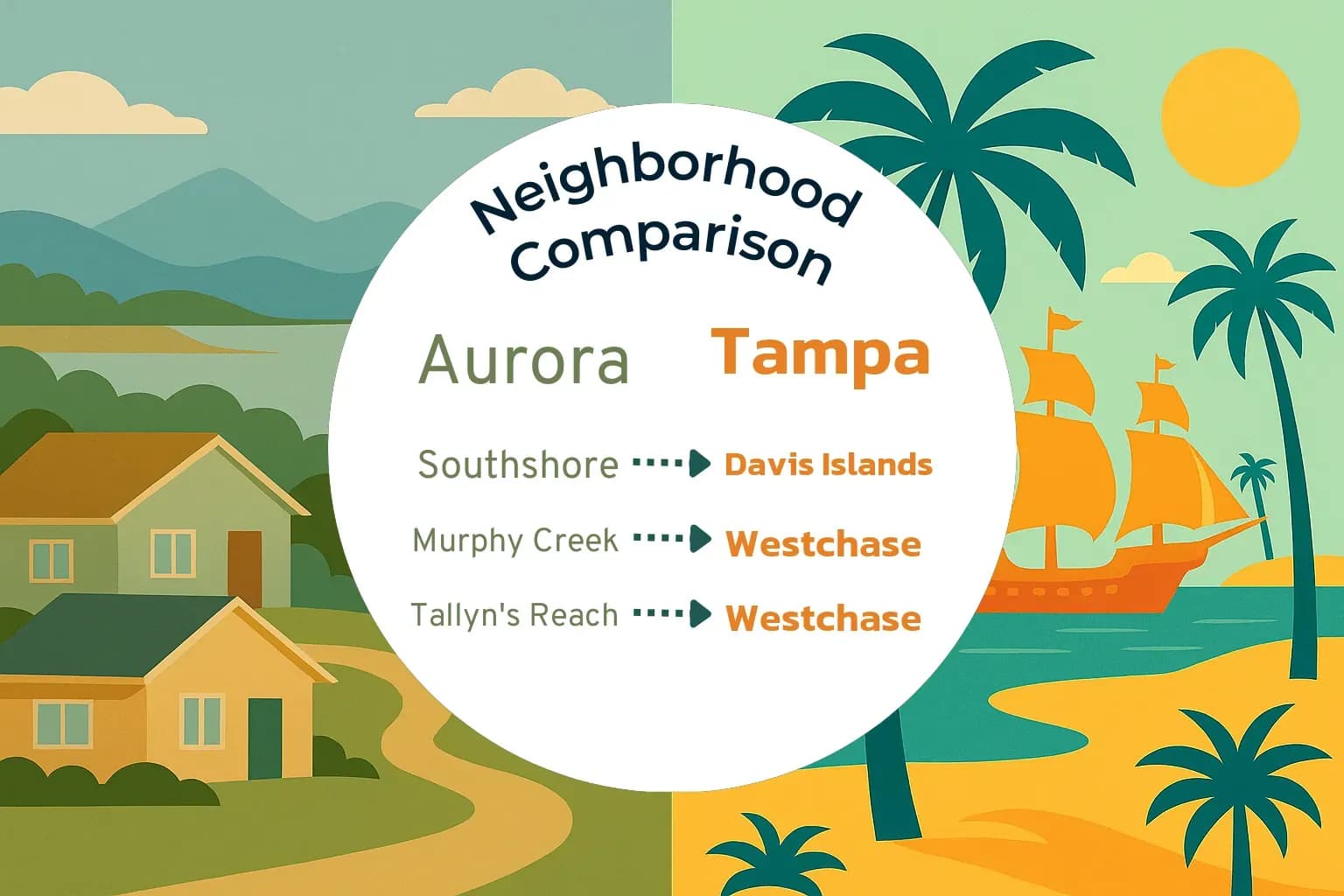 Aurora vs Tampa Neighborhood Comparison