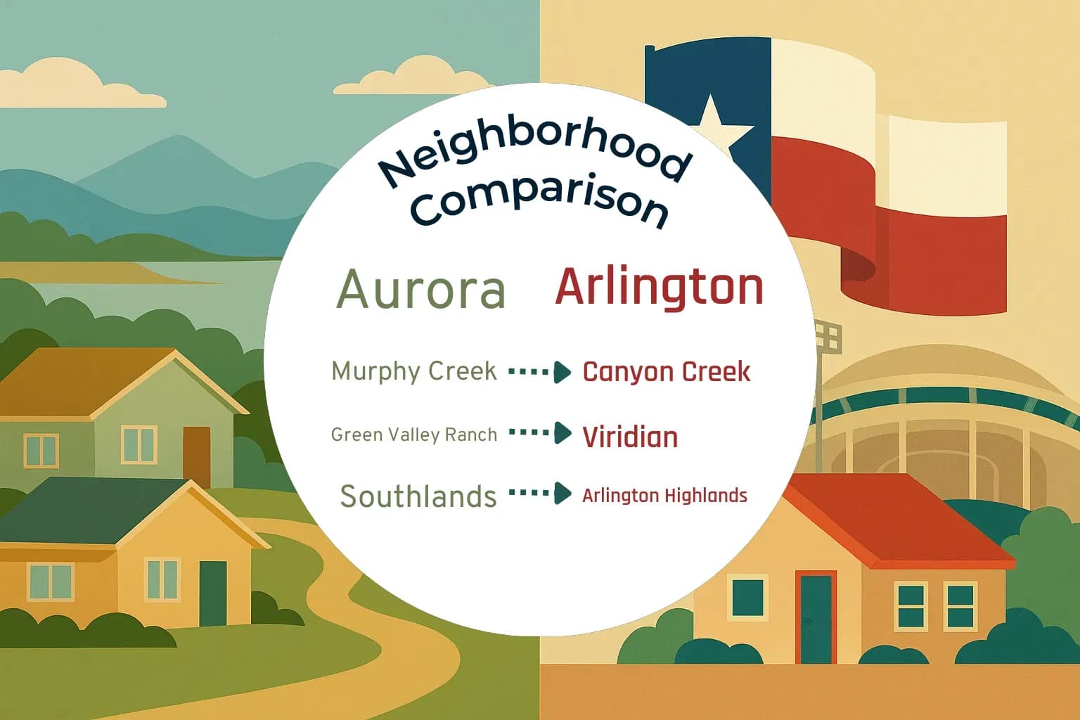 Aurora vs Arlington Neighborhood Comparison