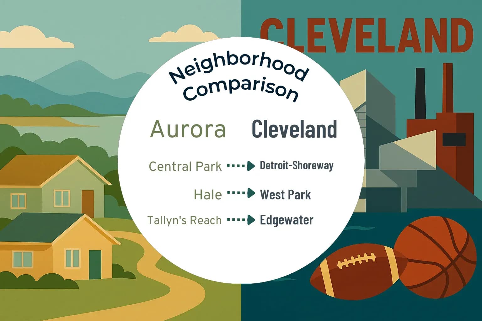 Aurora vs Cleveland Neighborhood Comparison
