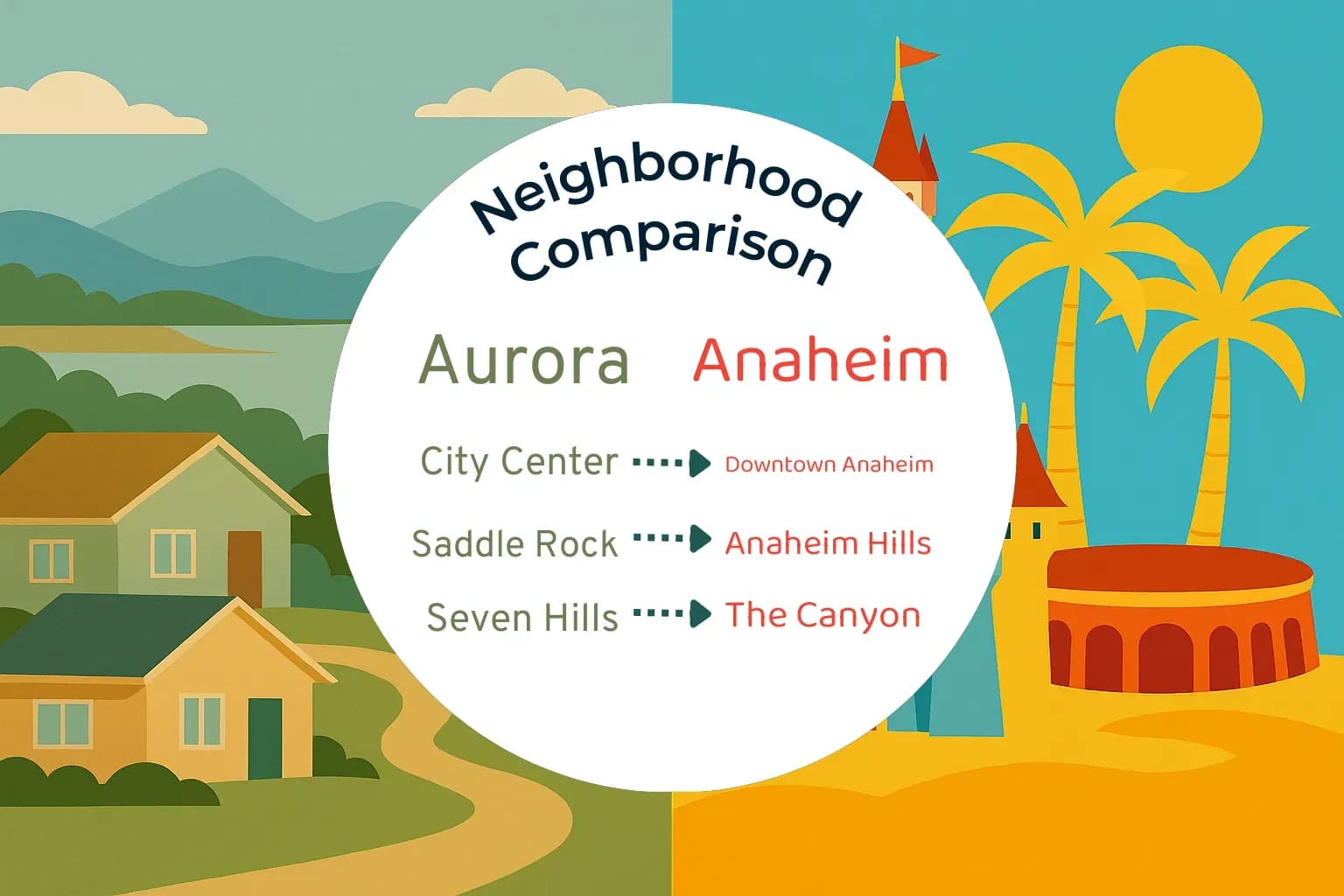 Aurora vs Anaheim Neighborhood Comparison