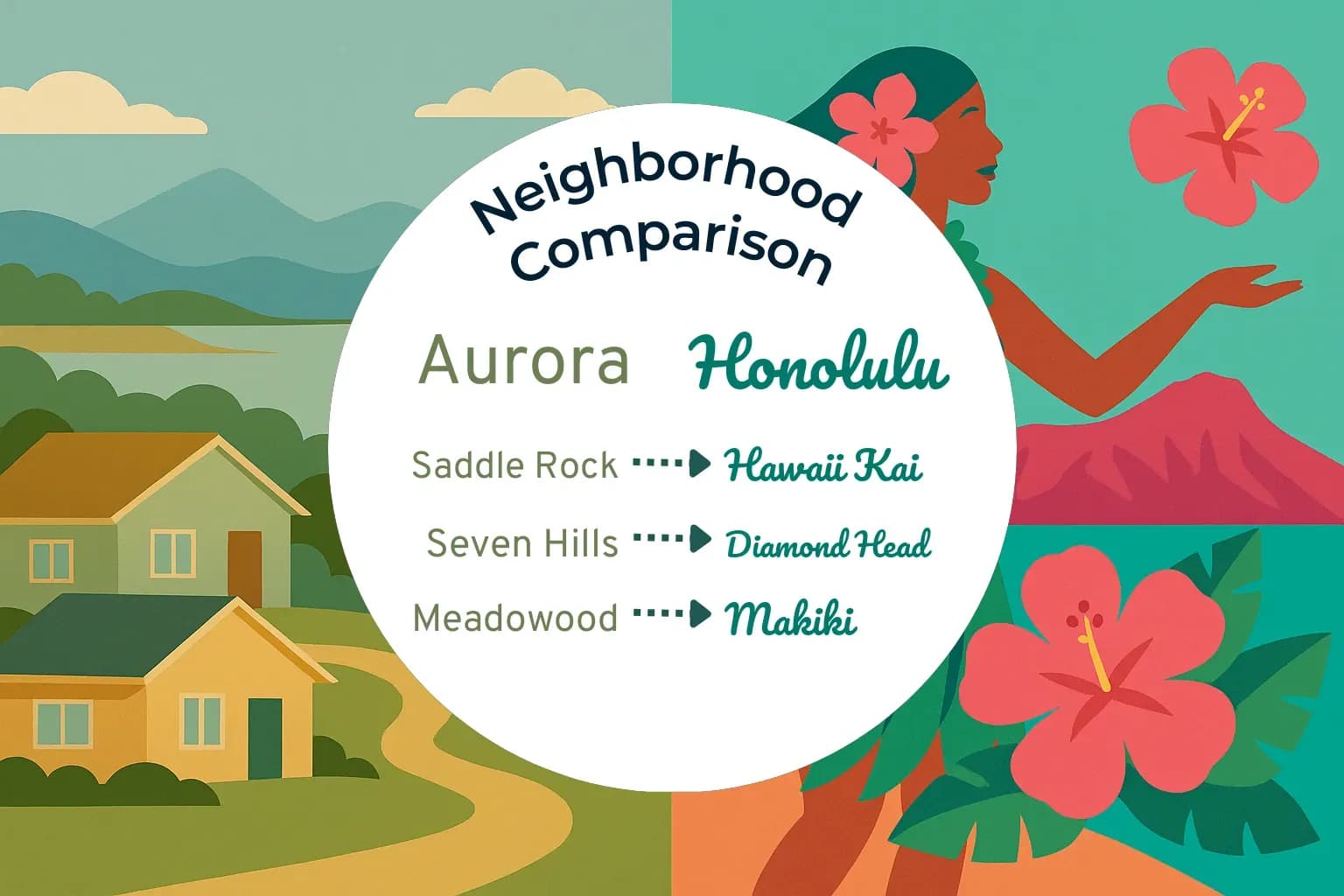 Aurora vs Honolulu Neighborhood Comparison