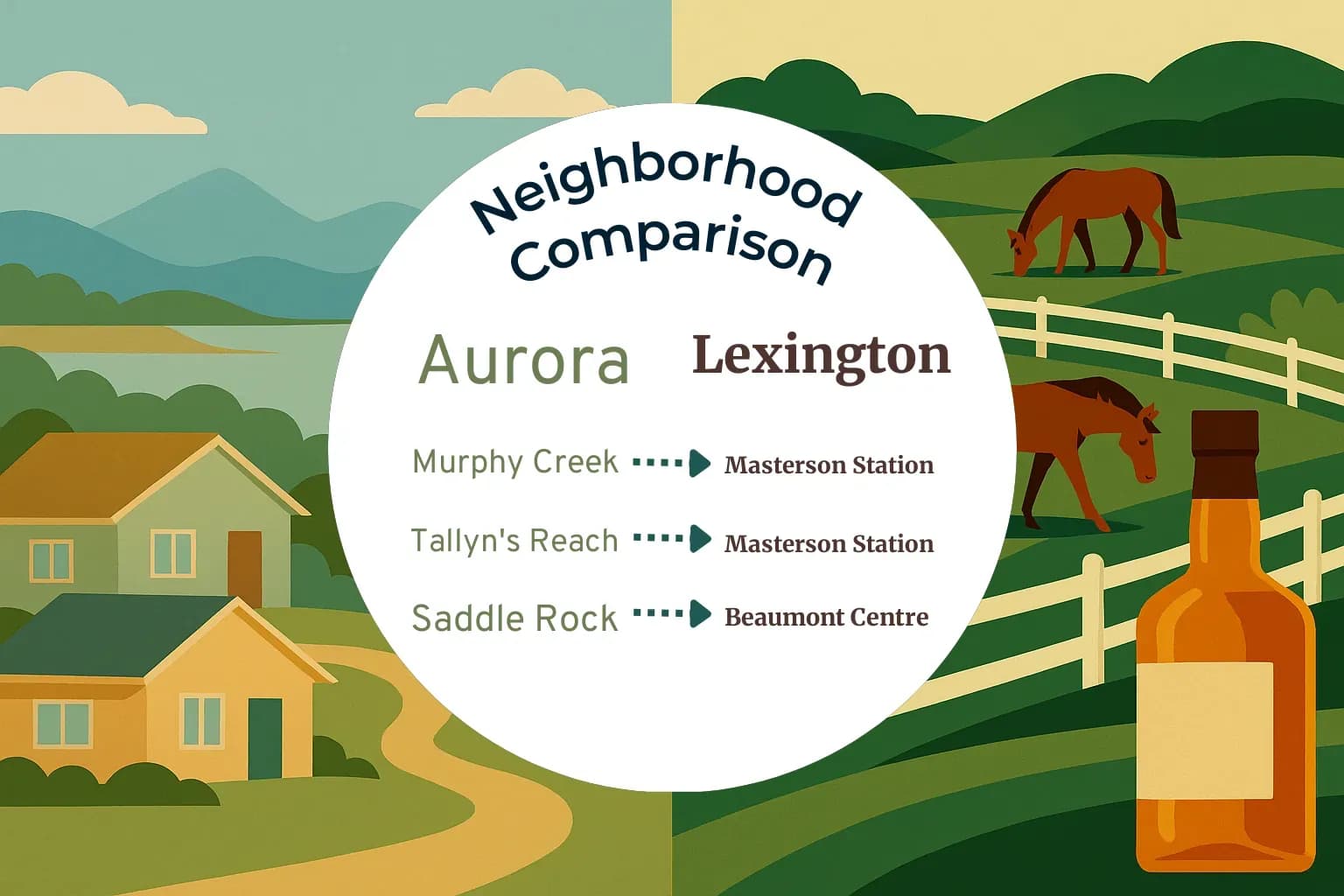 Aurora vs Lexington Neighborhood Comparison