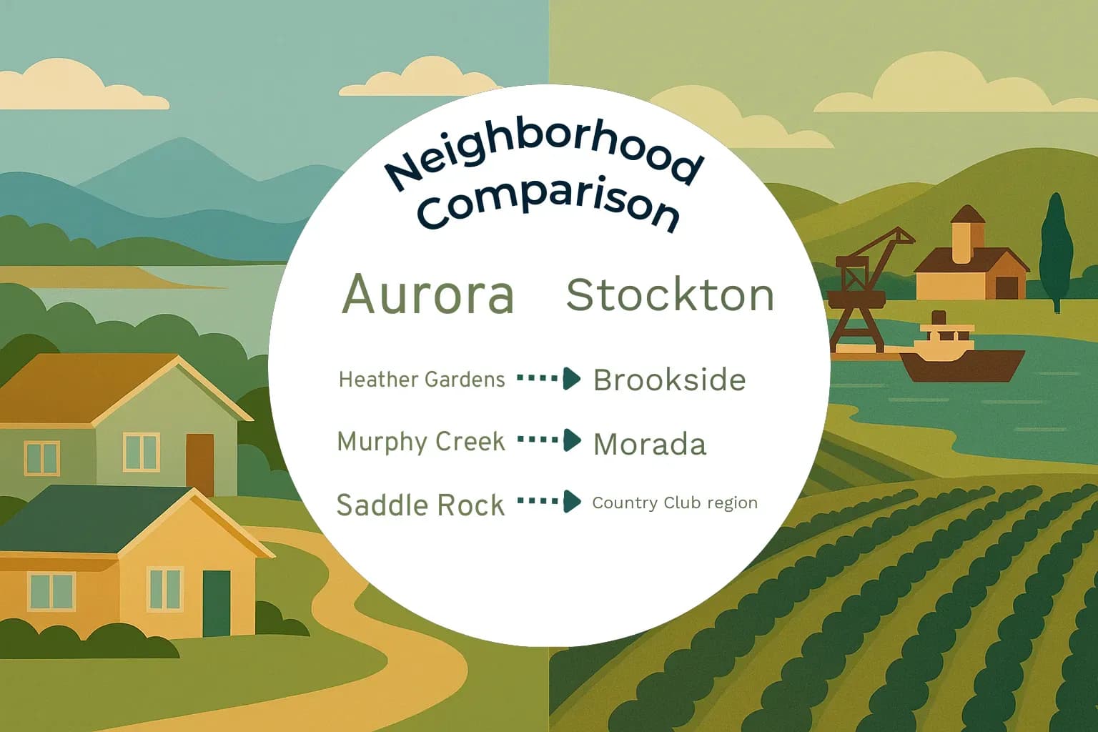 Aurora vs Stockton Neighborhood Comparison