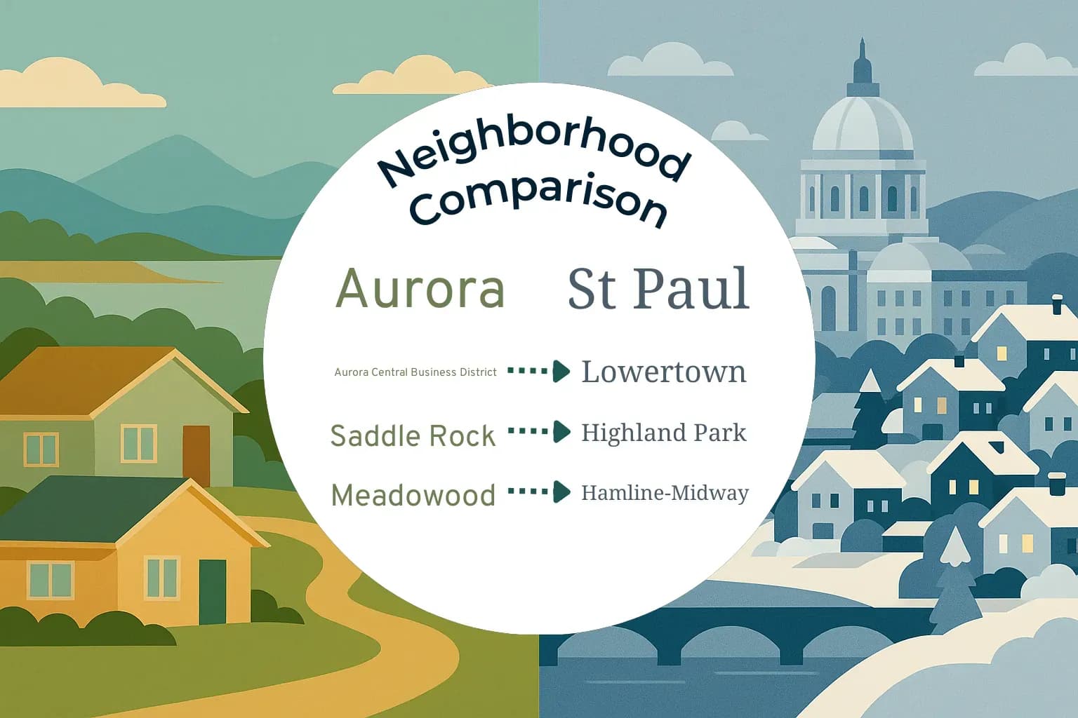 Aurora vs St. Paul Neighborhood Comparison