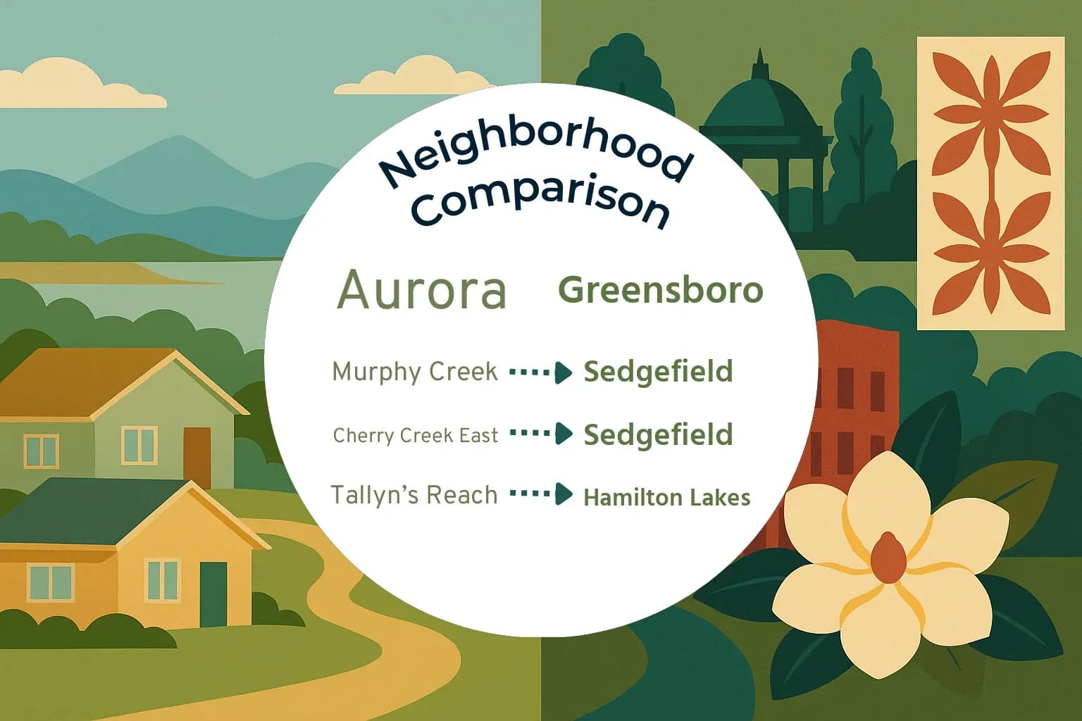 Aurora vs Greensboro Neighborhood Comparison