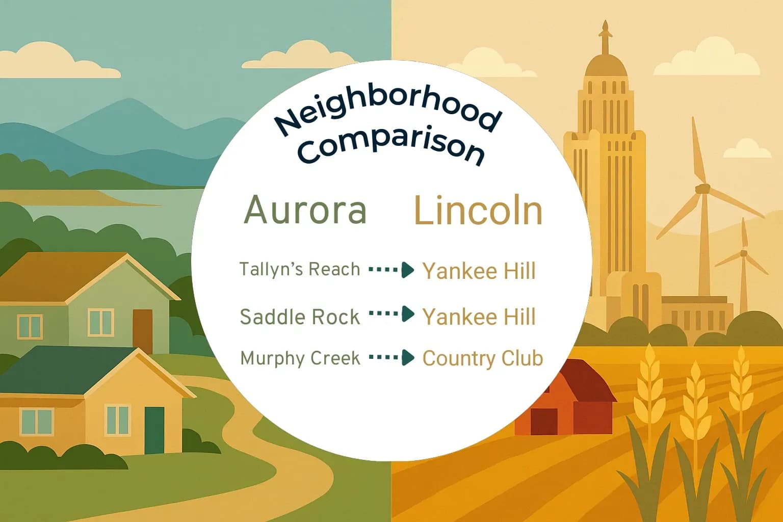 Aurora vs Lincoln Neighborhood Comparison