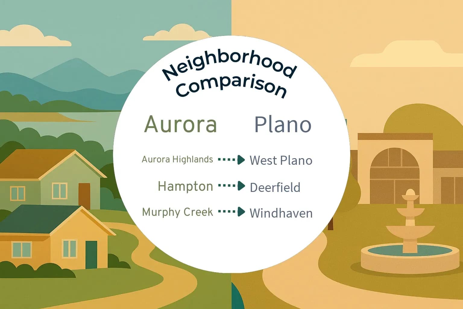 Aurora vs Plano Neighborhood Comparison