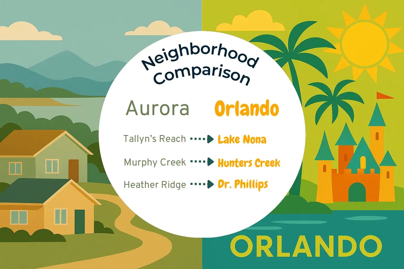 Aurora vs Orlando Neighborhood Comparison