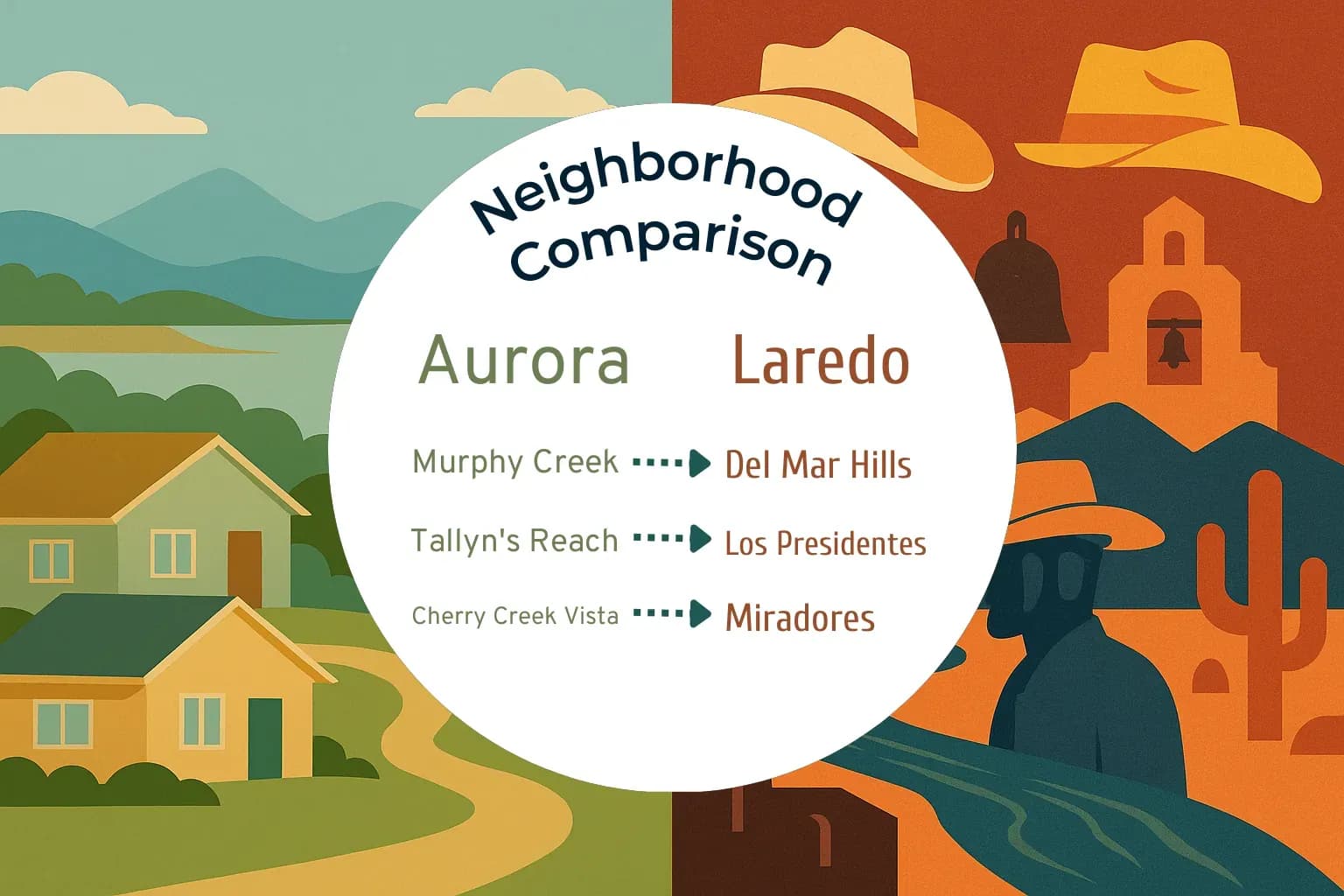 Aurora vs Laredo Neighborhood Comparison