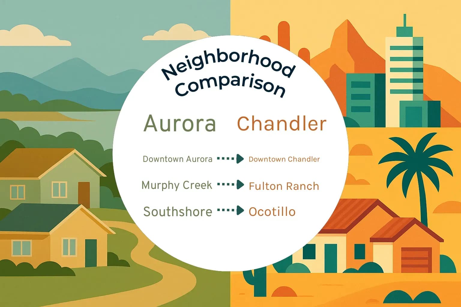 Aurora vs Chandler Neighborhood Comparison