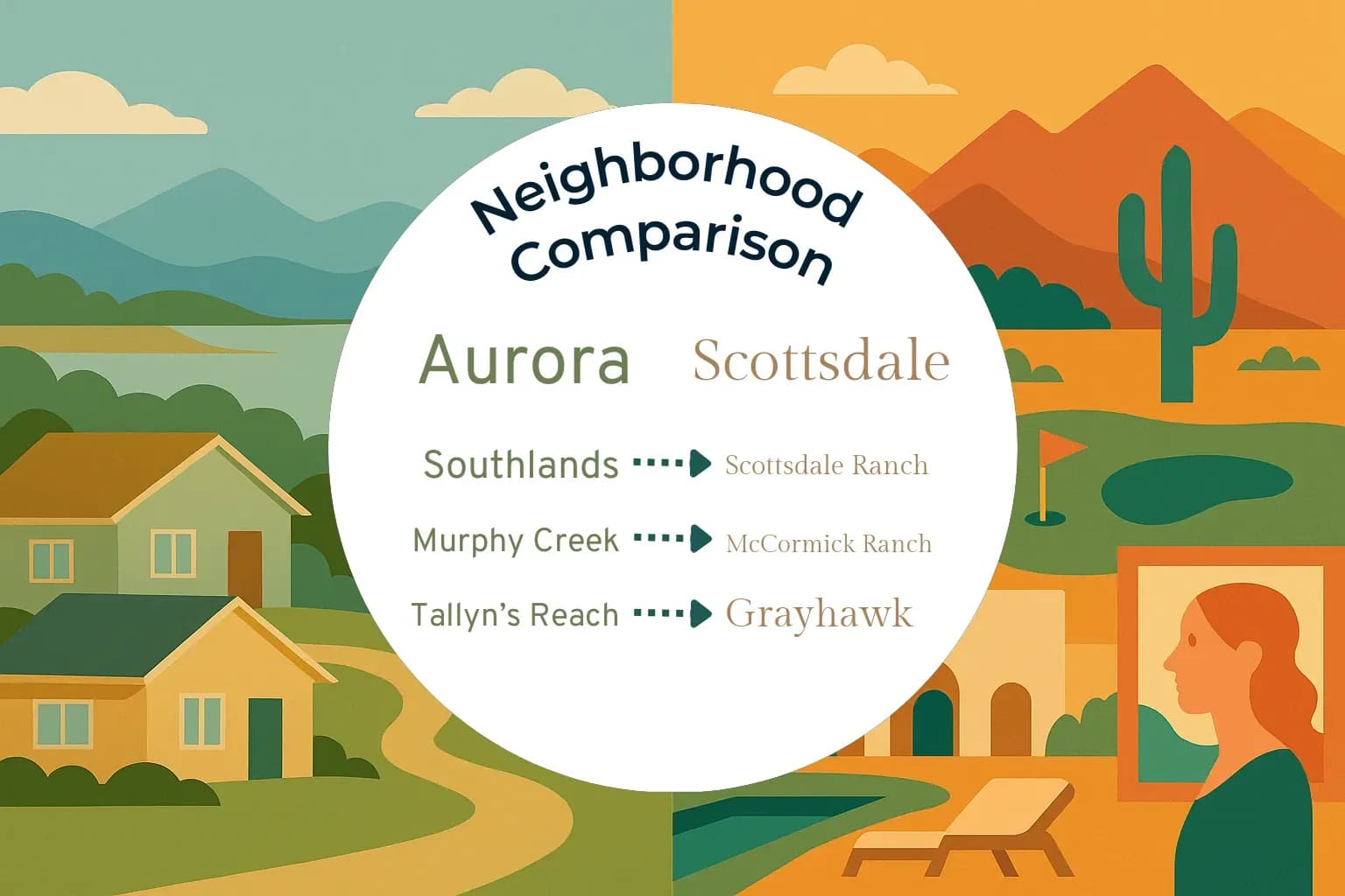Aurora vs Scottsdale Neighborhood Comparison