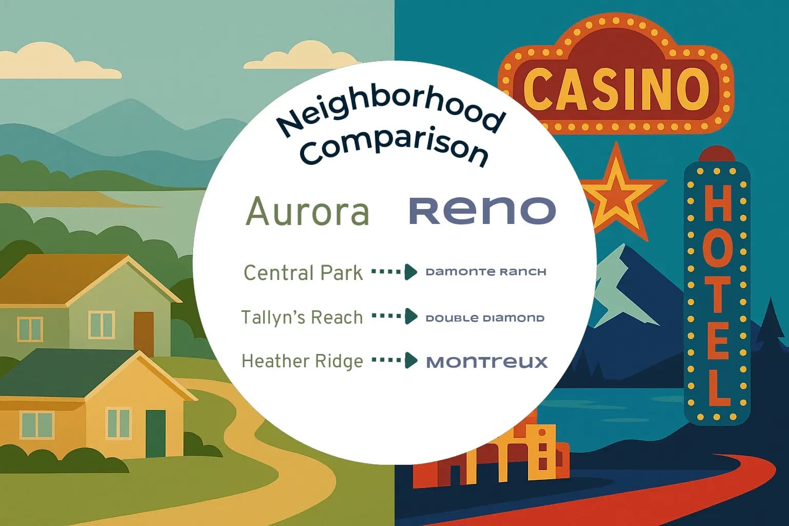 Aurora vs Reno Neighborhood Comparison