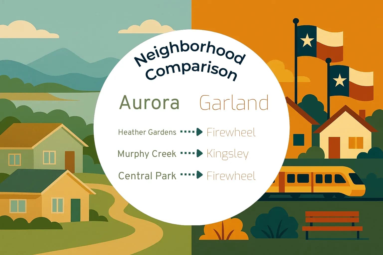 Aurora vs Garland Neighborhood Comparison
