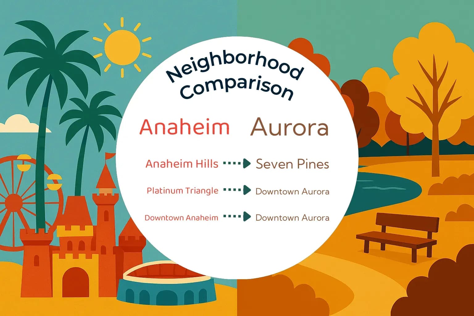 Anaheim vs Aurora Neighborhood Comparison