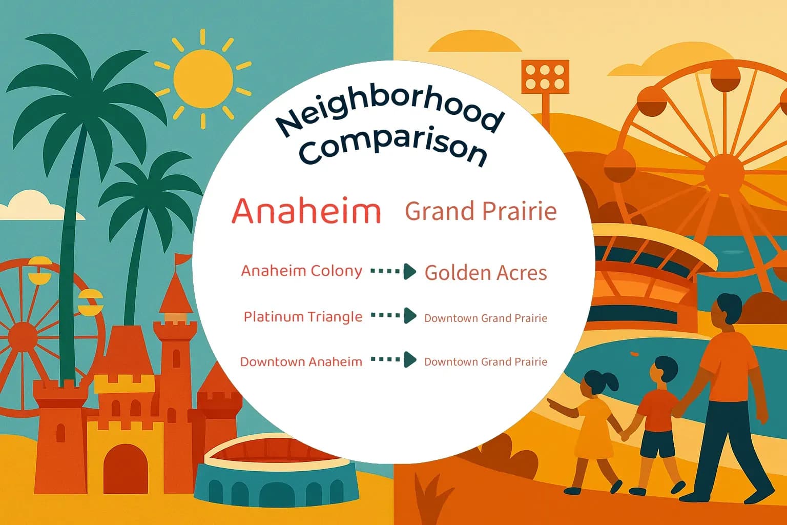 Anaheim vs Grand Prairie Neighborhood Comparison