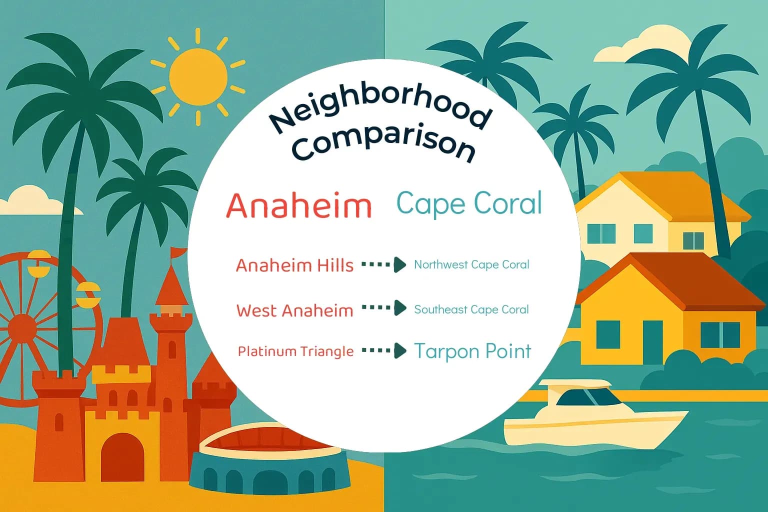 Anaheim vs Cape Coral Neighborhood Comparison