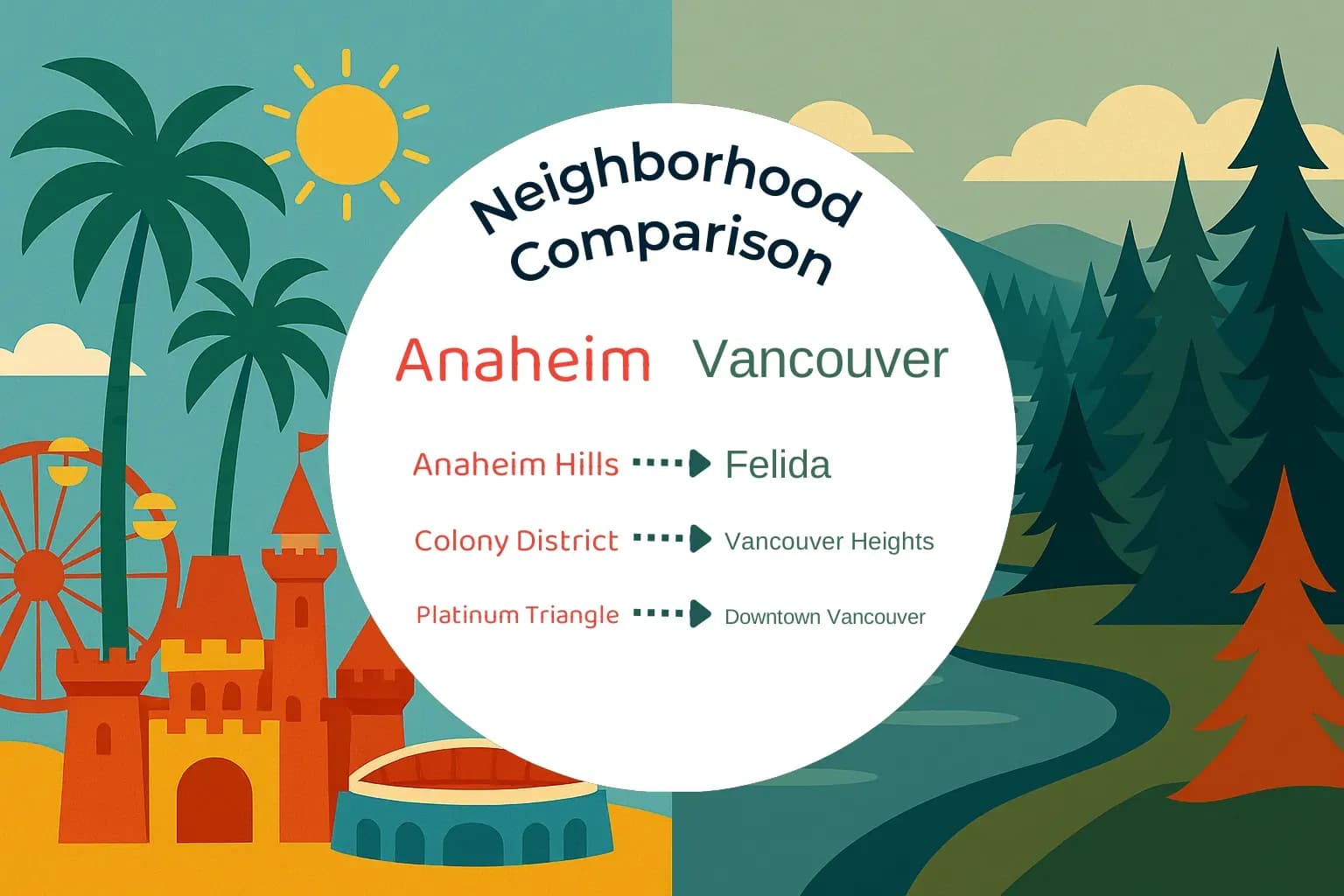 Anaheim vs Vancouver Neighborhood Comparison