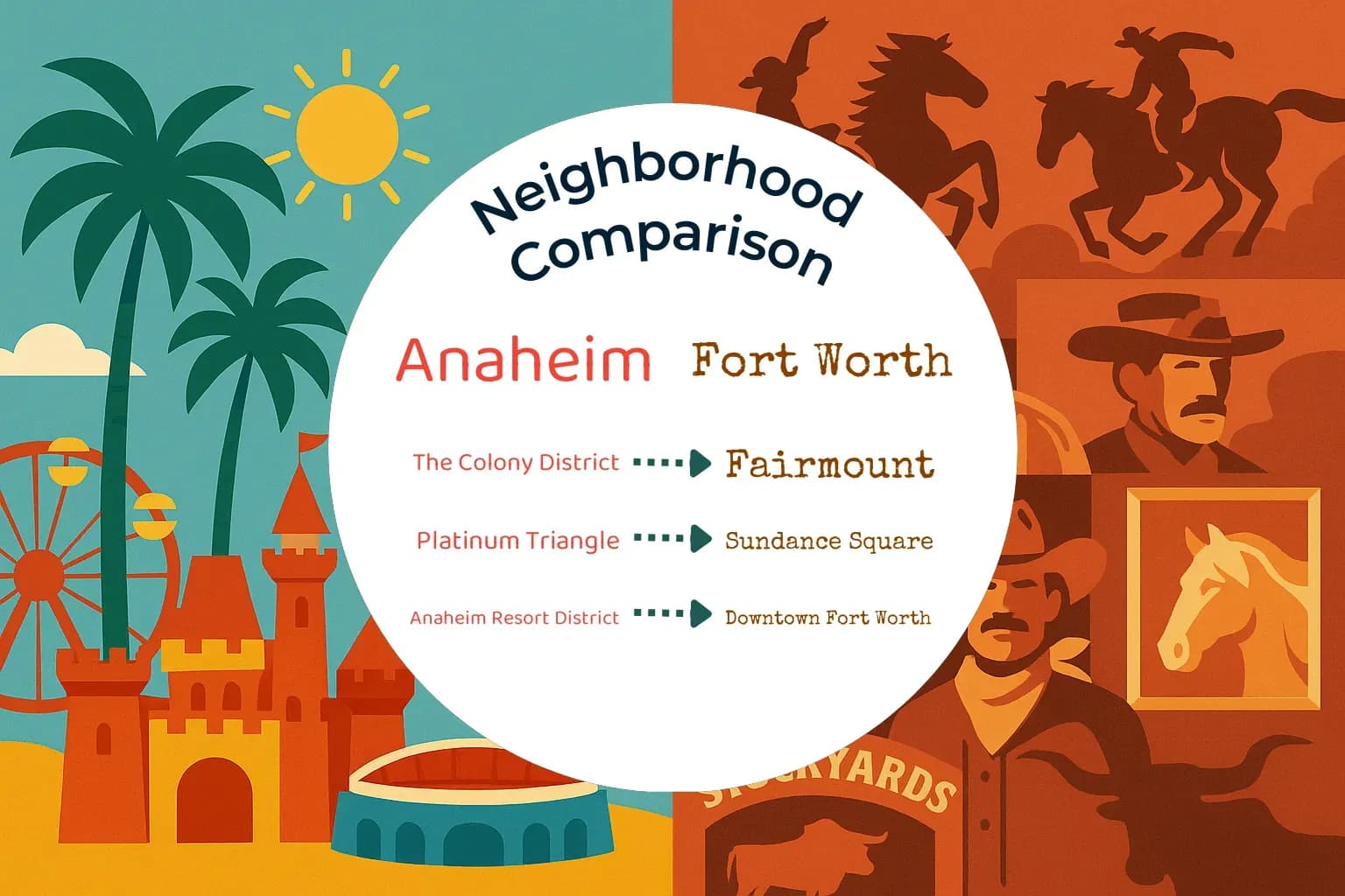 Anaheim vs Fort Worth Neighborhood Comparison