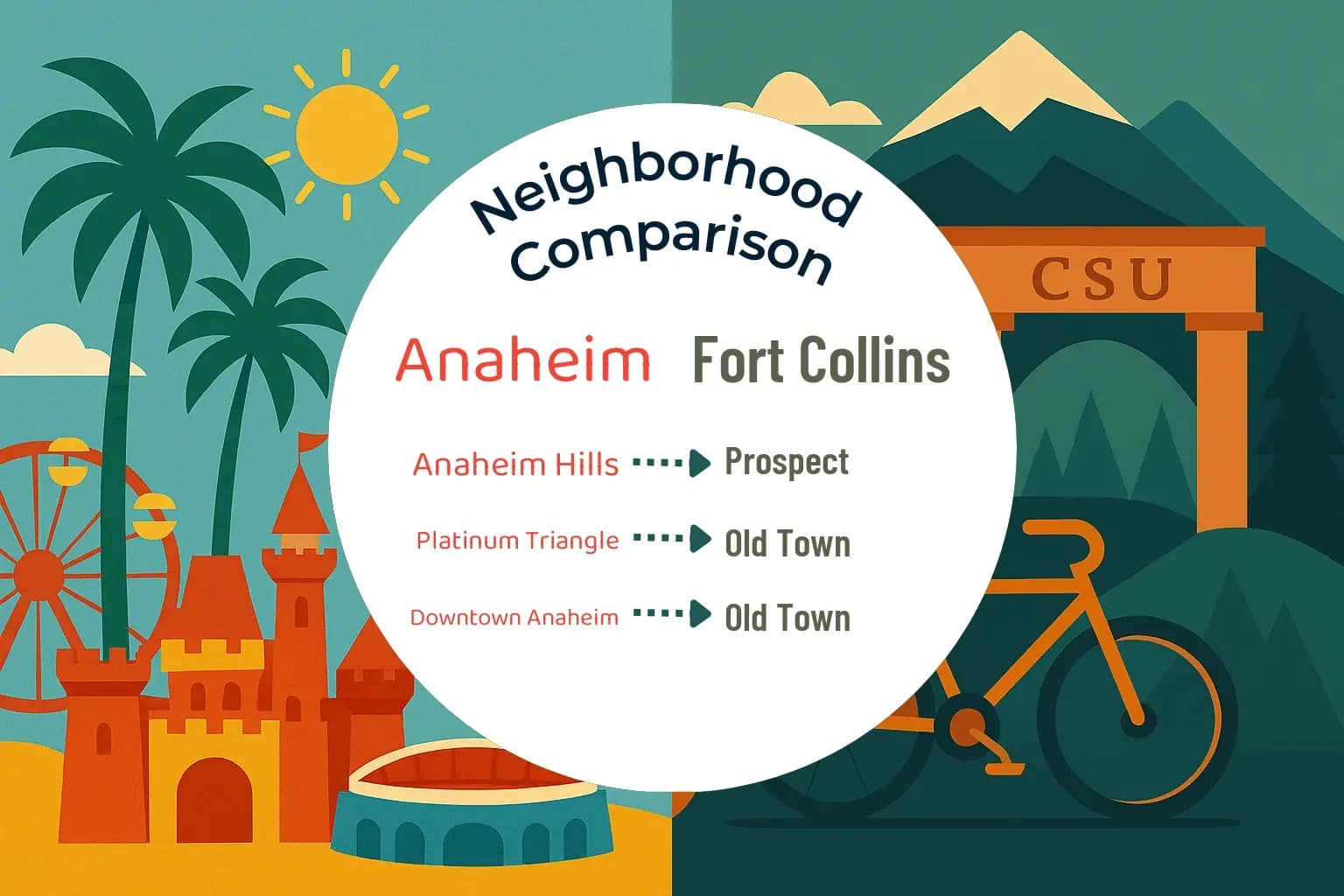Anaheim vs Fort Collins Neighborhood Comparison