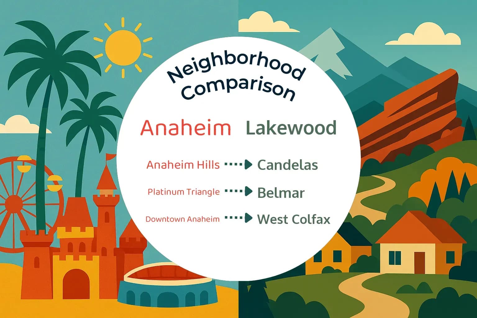 Anaheim vs Lakewood Neighborhood Comparison