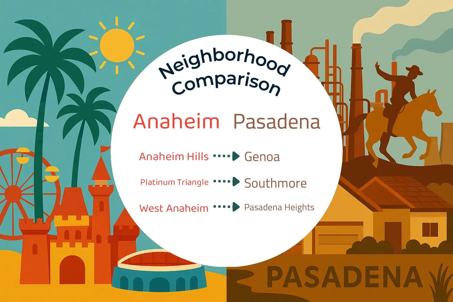 Anaheim vs Pasadena Neighborhood Comparison