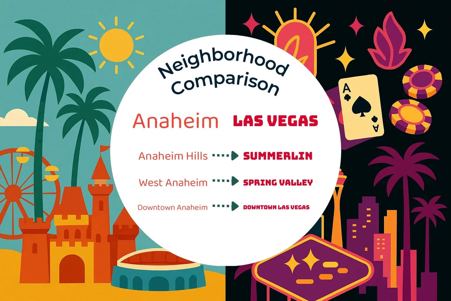 Anaheim vs Las Vegas Neighborhood Comparison
