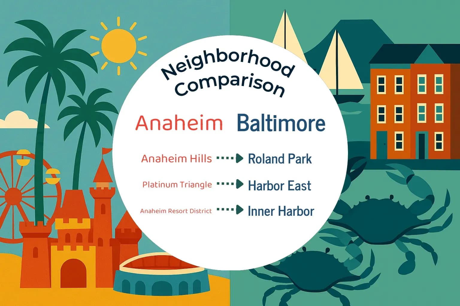 Anaheim vs Baltimore Neighborhood Comparison