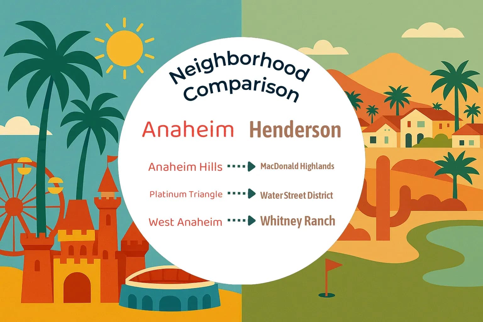 Anaheim vs Henderson Neighborhood Comparison