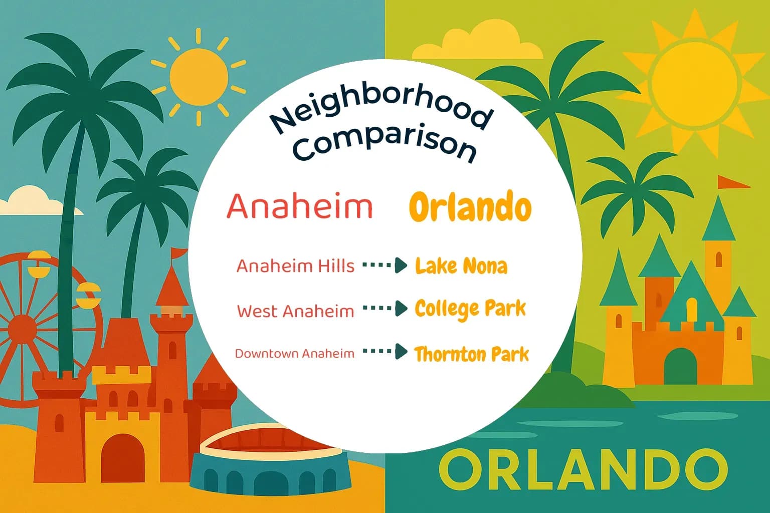 Anaheim vs Orlando Neighborhood Comparison