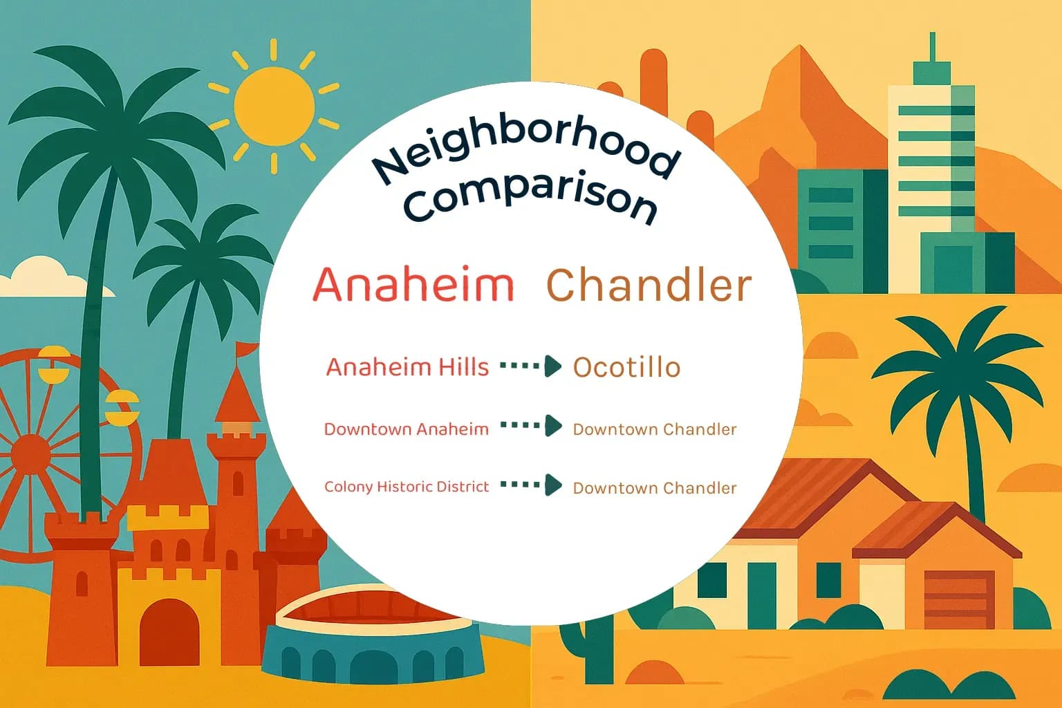 Anaheim vs Chandler Neighborhood Comparison