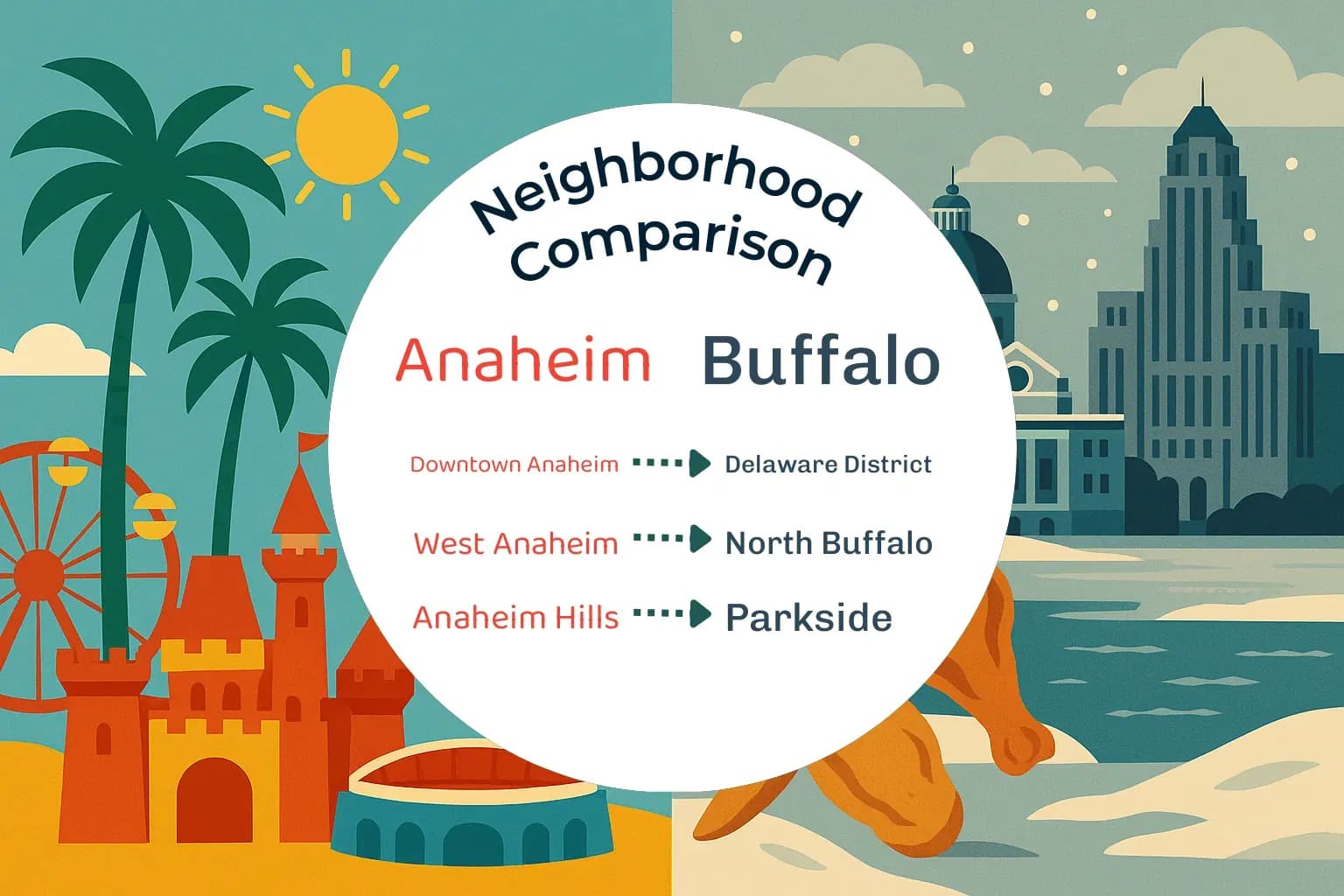 Anaheim vs Buffalo Neighborhood Comparison