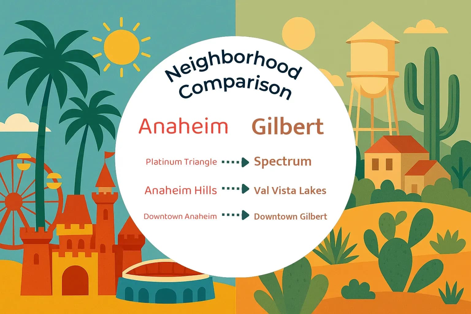 Anaheim vs Gilbert Neighborhood Comparison