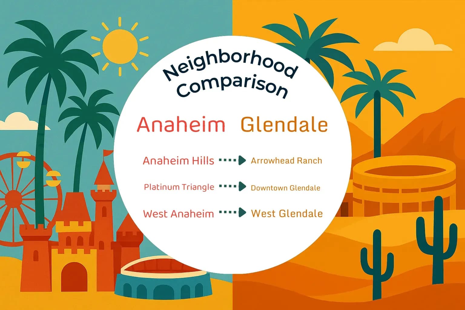 Anaheim vs Glendale Neighborhood Comparison