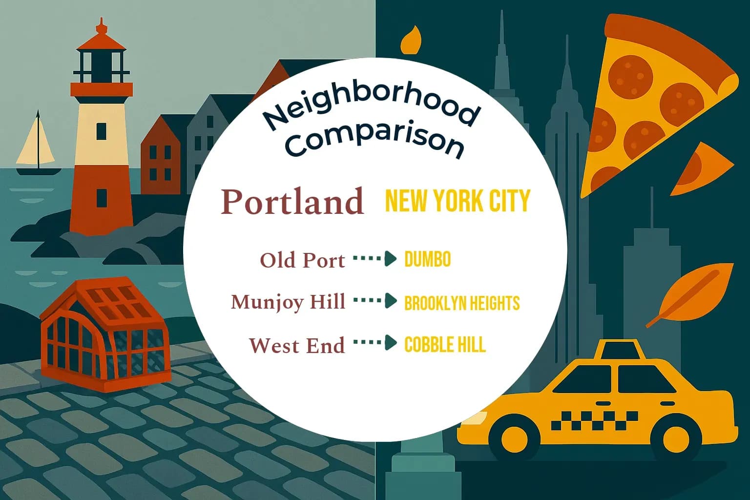 Portland vs New York City Neighborhood Comparison