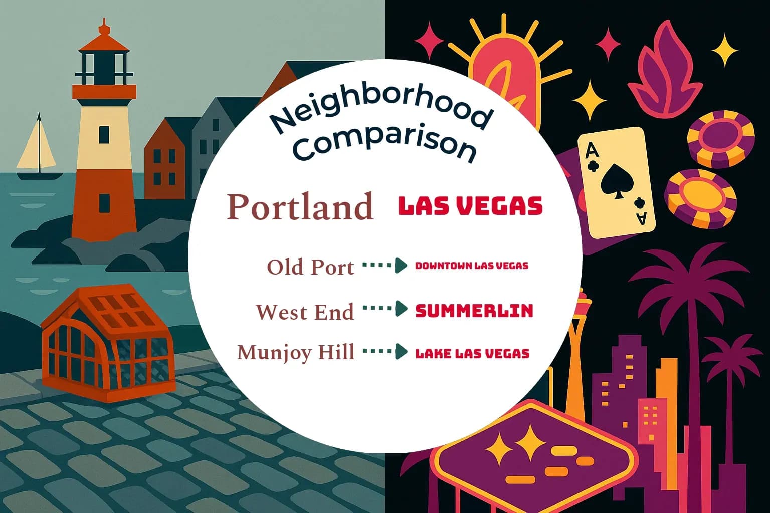 Portland vs Las Vegas Neighborhood Comparison