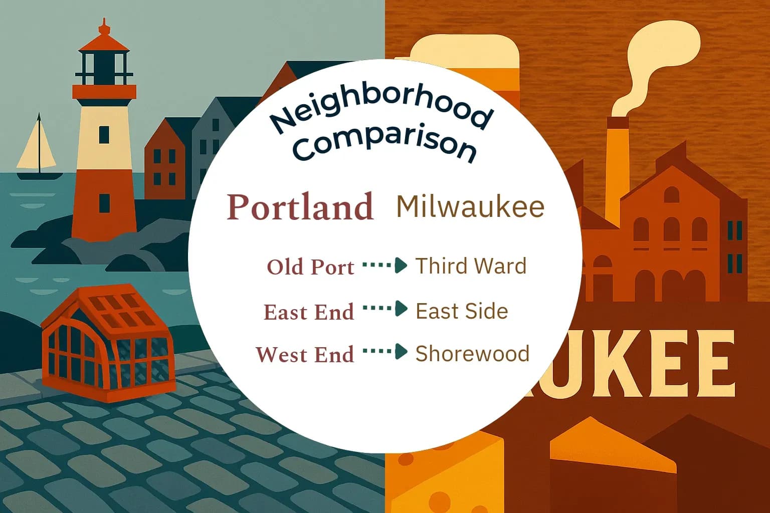 Portland vs Milwaukee Neighborhood Comparison