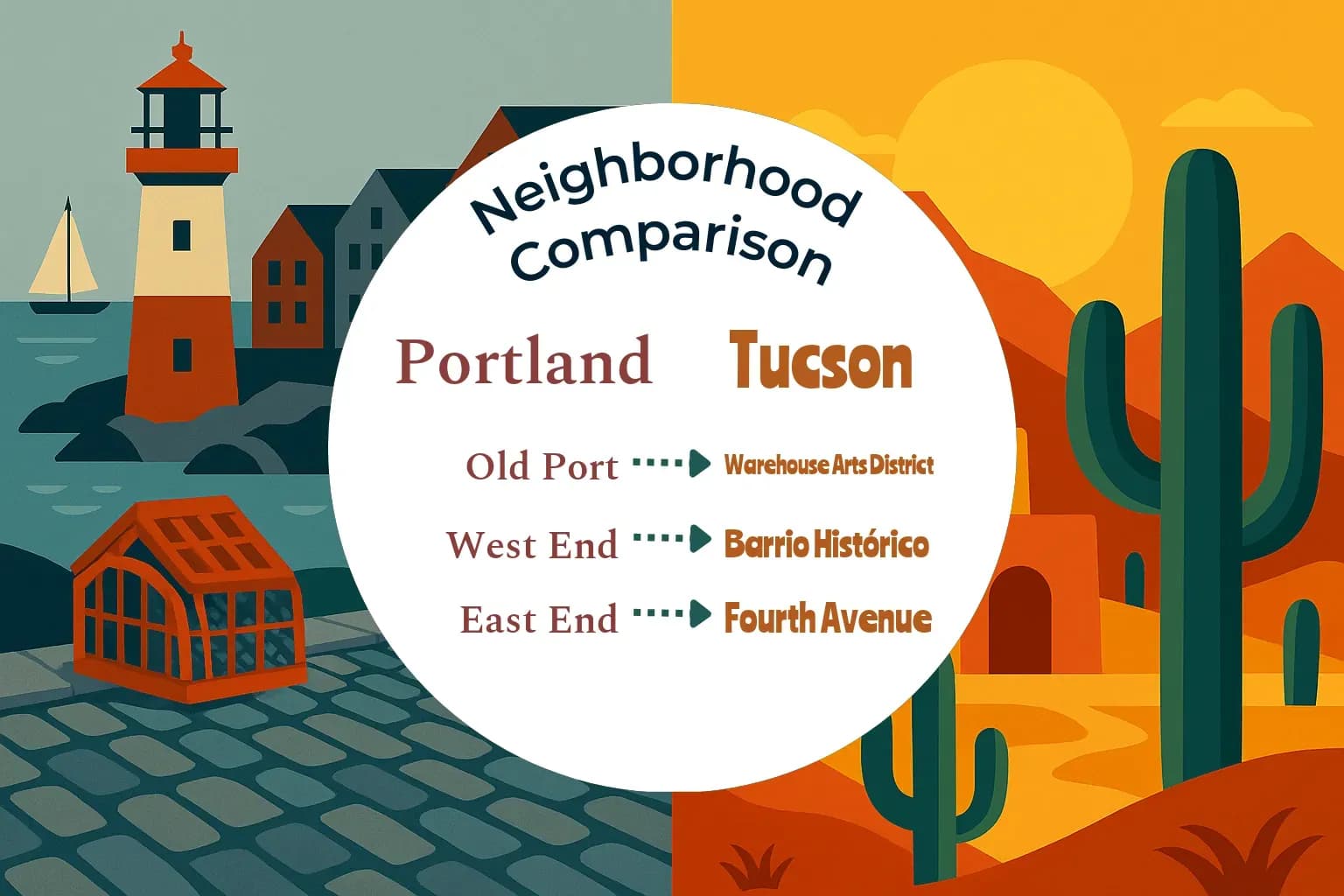 Portland vs Tucson Neighborhood Comparison