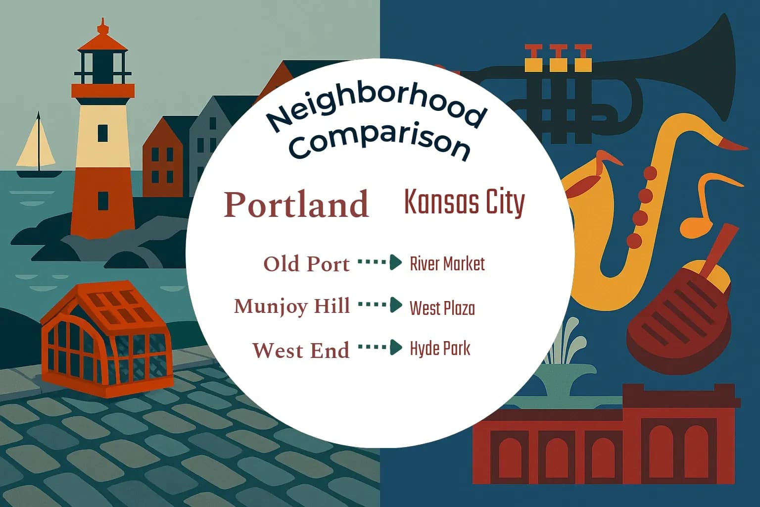 Portland vs Kansas City Neighborhood Comparison