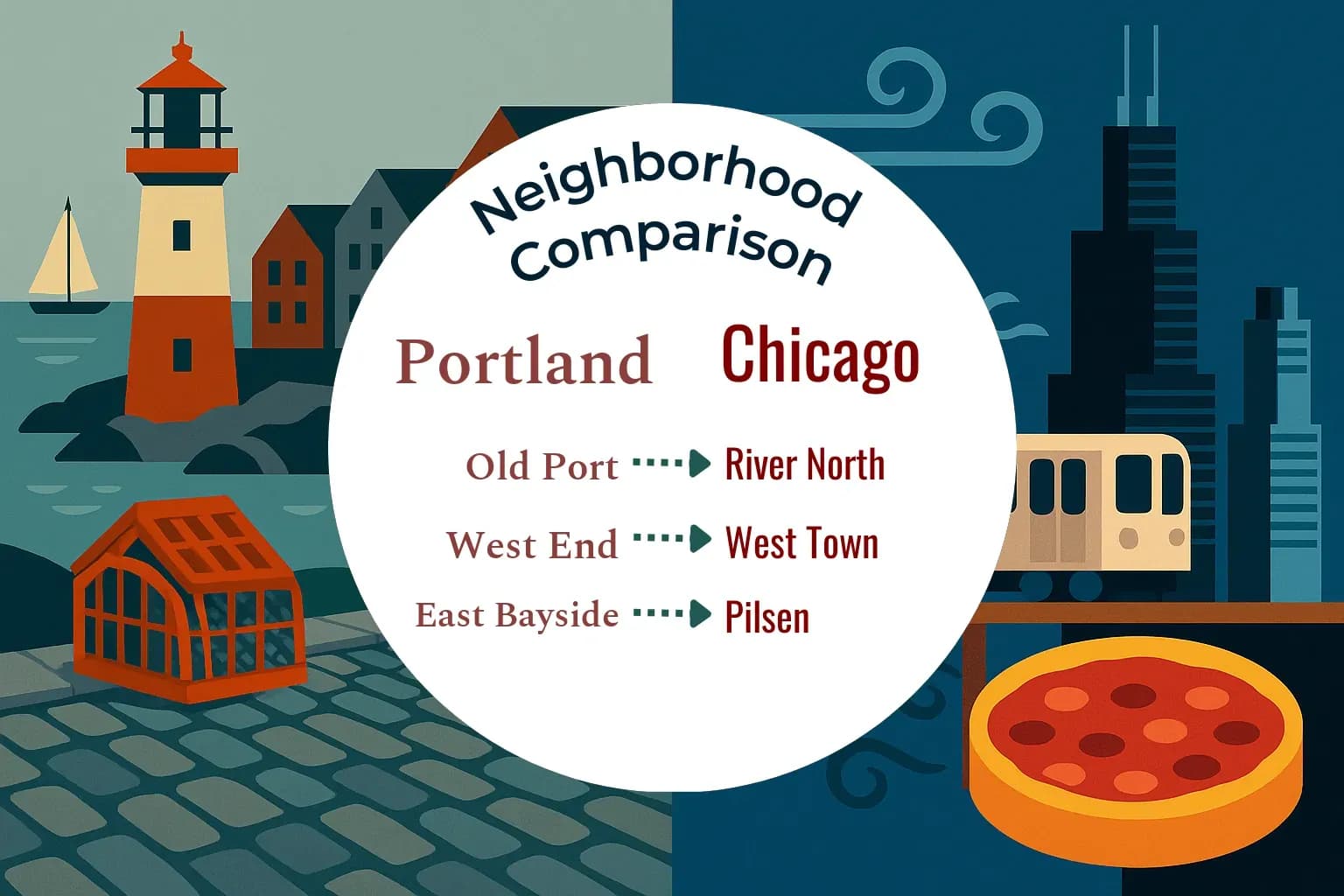 Portland vs Chicago Neighborhood Comparison