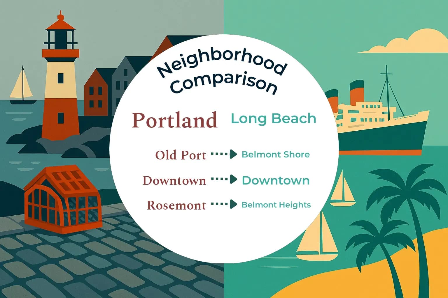Portland vs Long Beach Neighborhood Comparison